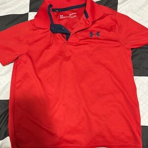 Under Armour Kids Red Polo Shirt